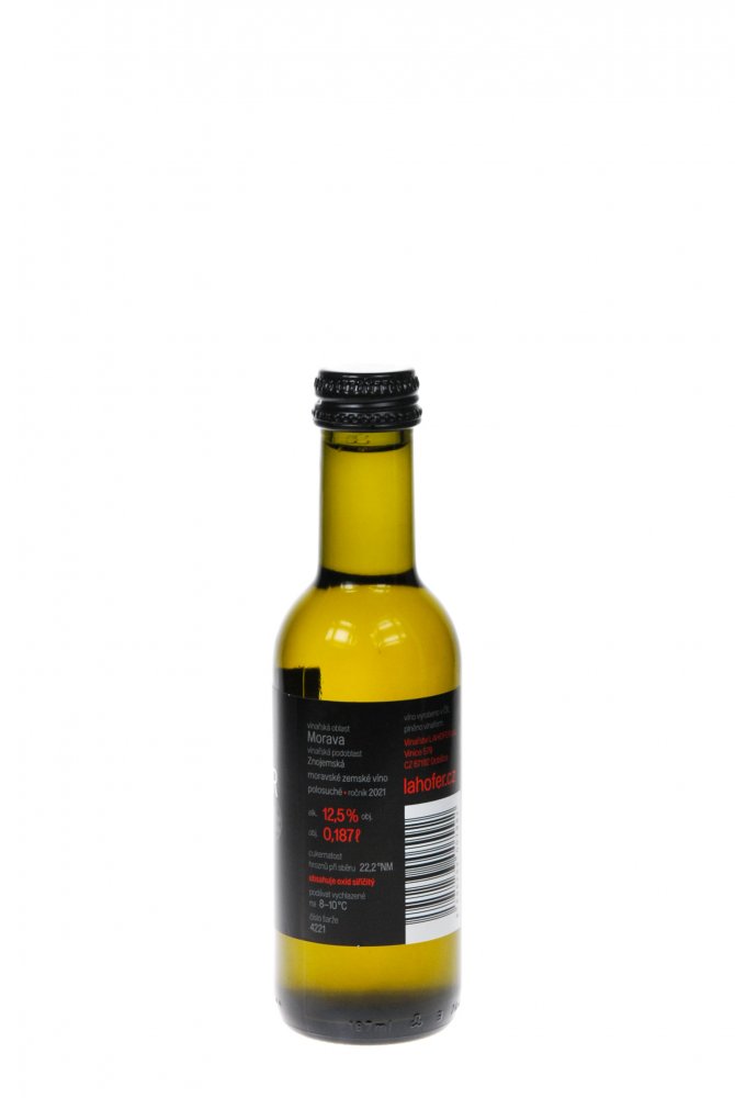 Rulandské šedé, pozdní sběr, polosuché víno, 2021, 187 ml - Lahofer