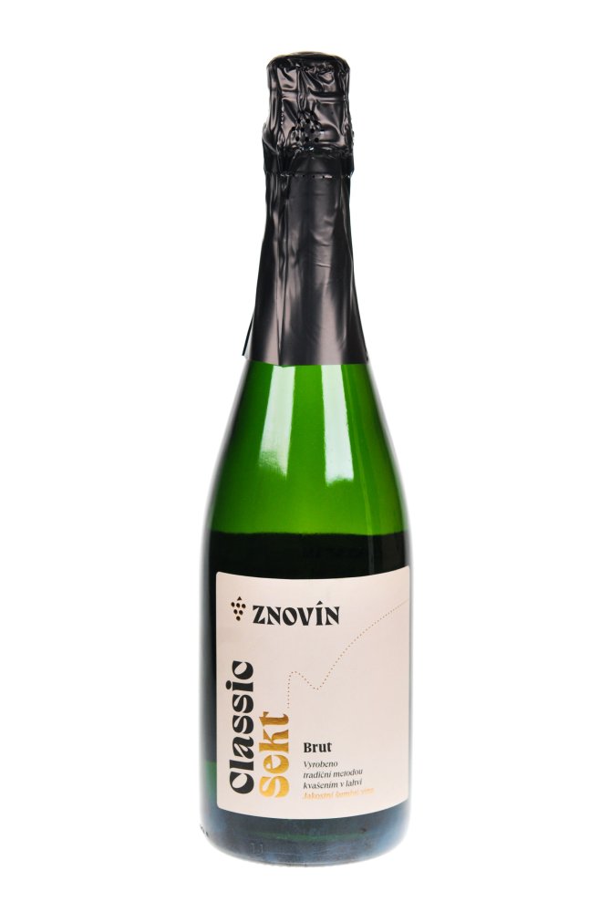 Sekt Znovín Classic, šumivé, brut, 2022 - Znovín