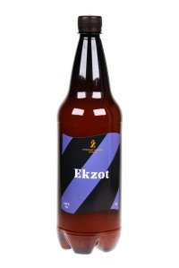 Pivo Ekzot 10° - kvasinky Haiti-ti-07, znojemské nefiltrované, 1 litr PET - Znojemský pivovar