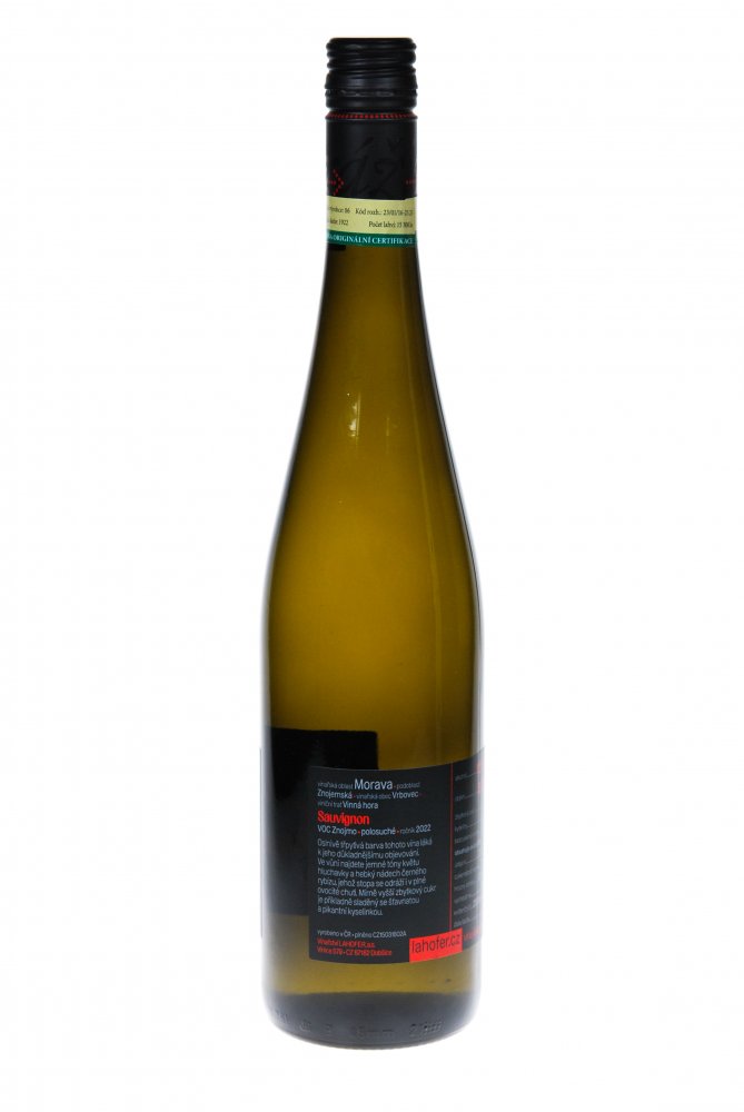 Sauvignon, VOC, polosuché víno, 2022 - Lahofer