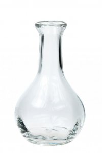 Křišťálová dekantační karafa Florián cca 1,2 l - české silnostěnné sklo, ruční výroba