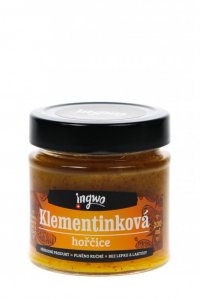 Klementinková hořčice, sladká, lehce pikantní, 200 ml, pasterováno - INGWO ČR
