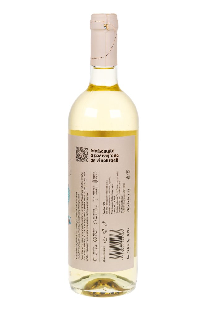 Semillon, pozdní sběr, suché víno, 2021 - Znovín