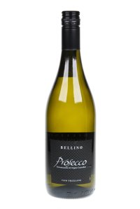 PROSECCO BELLINO, extra dry, polosuché perlivé víno, orig. DOC, původ Itálie