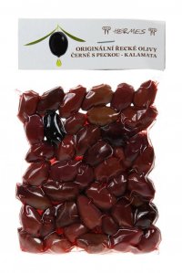 Olivy černé s peckou KALAMATA, 150g - Copil, Volos z.p. Řecko